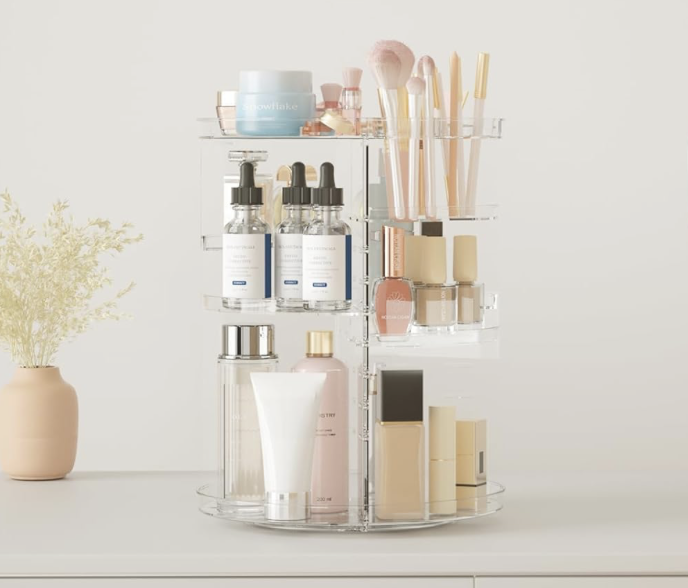 Rotating Makeup Organizer!